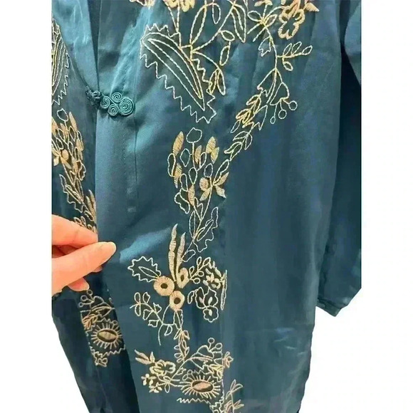COPY - Honey Punch komono  coverup or robe in teal.  Size M, NWT​​​​​​​​ - Picture 2 of 9